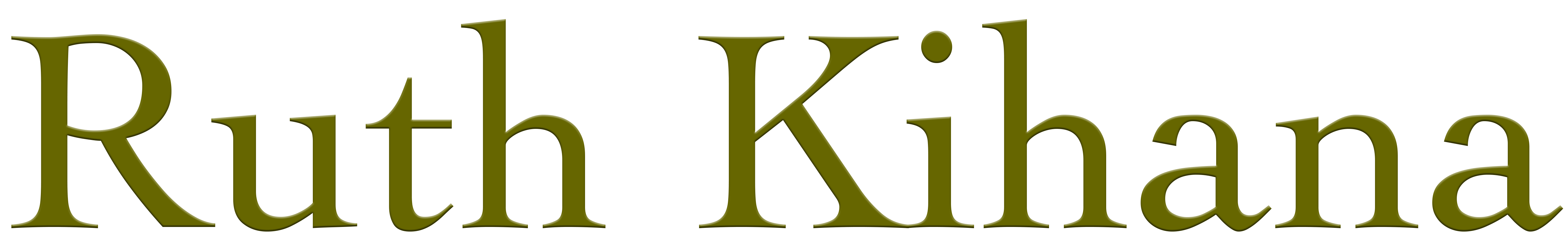 a Japanese Singer Songwriter Ruth Kihana - Website Logo (シンガーソングライター ルース・キハナのウェブサイトロゴ)